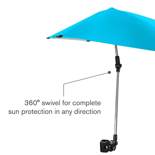 SPF 50+ Adjustable Umbrella with Universal Clamp